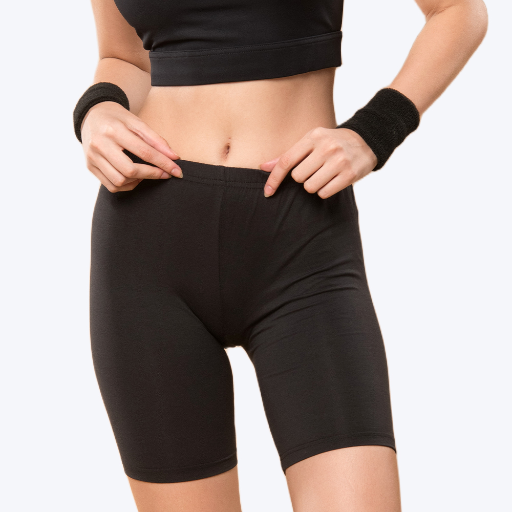 FONT Aphro Women Stretch Cotton Cycling Shorts | Inner Shorts for Skirts & Dresses | Anti Camel Toe | Soft Waistband | Gym, Yoga & Daily Wear - Image 1