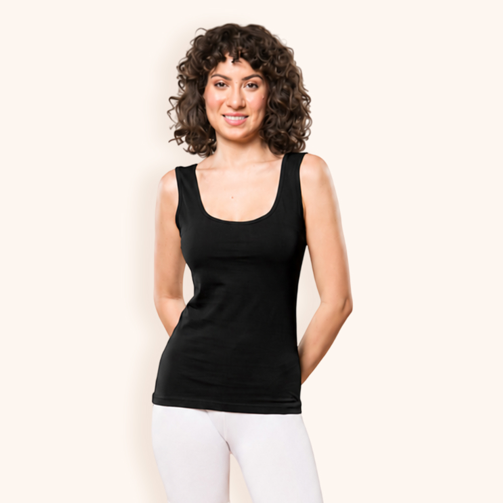 FONT Aphro Women’s Hosiery Camisole | Soft & Breathable Innerwear | Wide Strap Cotton Camisole Top | Stretchable Regular Fit | Everyday Layering & Lounge Wear - Image 1