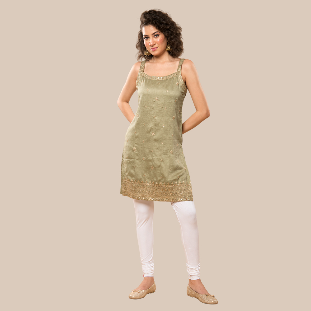 FULL_IMG Aphro Women Soft Cotton Stretch Churidar Leggings | Full Length | Mid Rise | Breathable & Comfortable Daily Wear - Image 1
